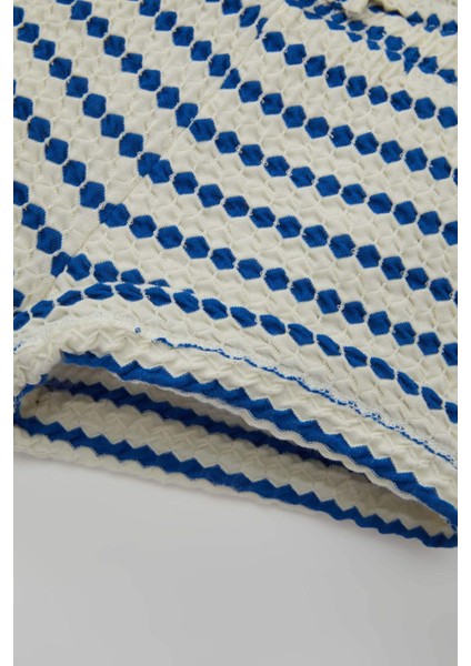 Kız Bebek Desenli Şort D5342A524SM