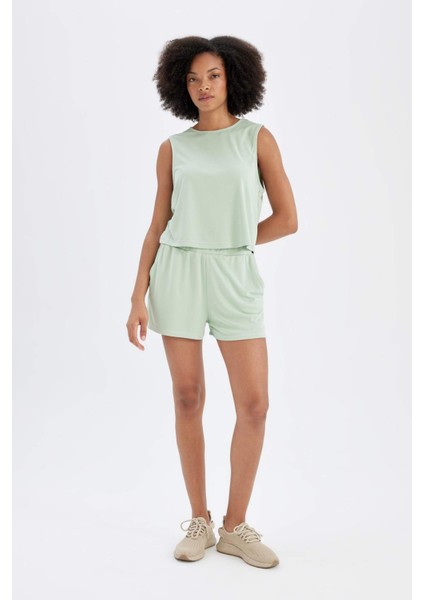 Fit Sporcu Kısa Paça Modal Şort D2981AX24HS