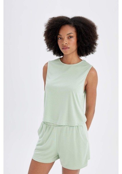 Fit Sporcu Kısa Paça Modal Şort D2981AX24HS