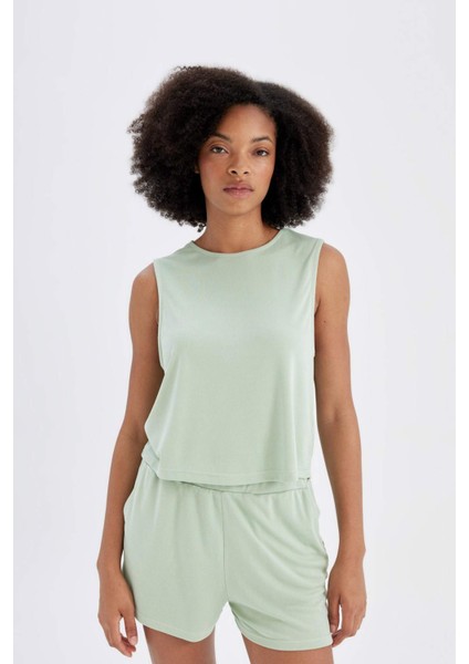 Fit Sporcu Kısa Paça Modal Şort D2981AX24HS