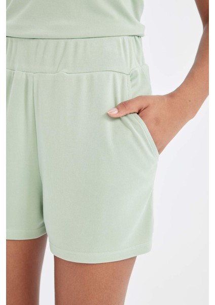 Fit Sporcu Kısa Paça Modal Şort D2981AX24HS