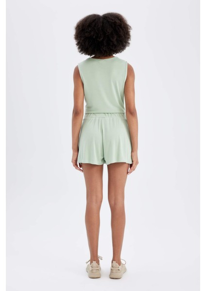 Fit Sporcu Kısa Paça Modal Şort D2981AX24HS