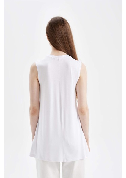 Regular Fit Kolsuz 2'li Basic Tişört Tunik