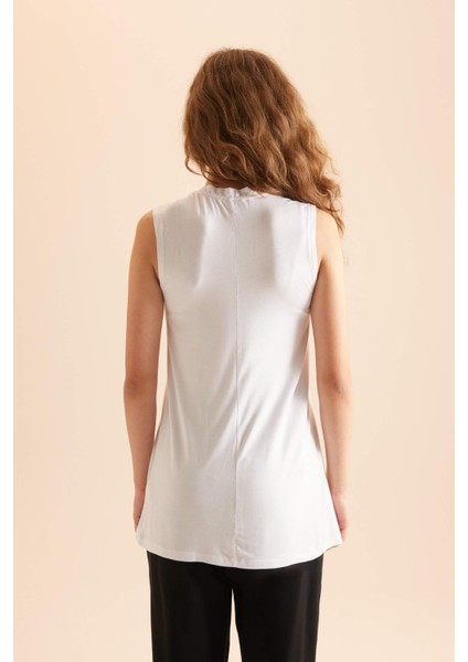 Regular Fit Kolsuz 2'li Basic Tişört Tunik