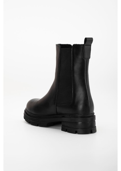 Luna Yanı Lastikli Rugan Bot Siyah indirimleri