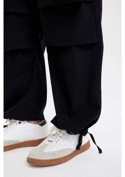 Coool Paraşüt Poplin Pantolon Basic Düz Cepli Beli Lastikli A6266AX24AU