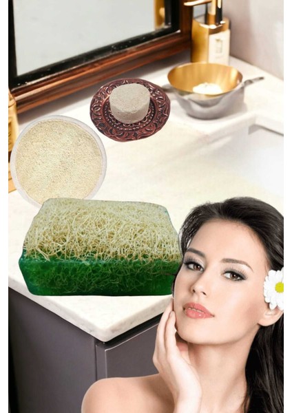 3'lü Set Kabak Lifli Sabun Çay Ağacı Peeling Sivilce Leke Akne Ruşur Taşı Lifli Yüz Kesesi fiyatları