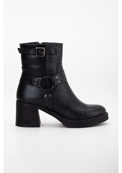 Hanna Topuklu Deri Bot Bej indirimleri