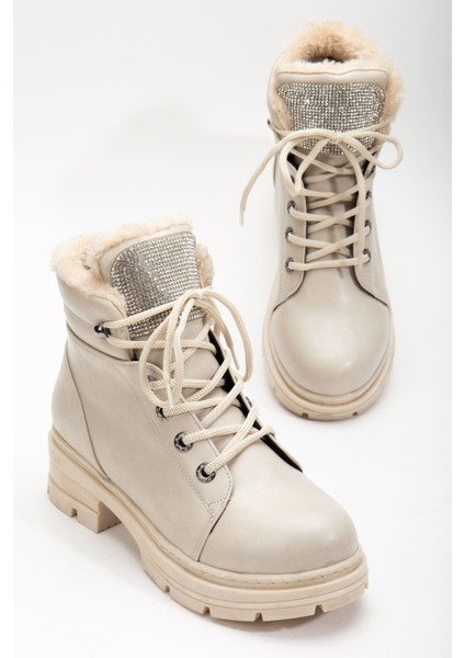 Mabel Taşlı Deri Bot Siyah fırsatları