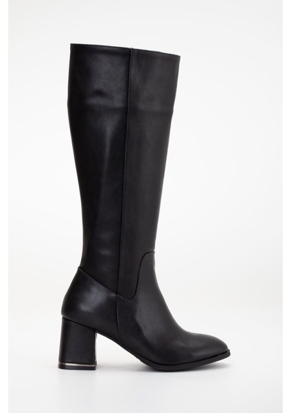 Sahra Topuklu Deri Çizme Bej indirimleri