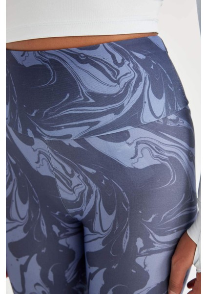 Fit Desenli Beli Saran Sporcu Tayt C9380AX24AU