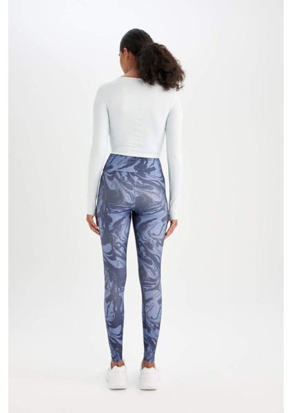 Fit Desenli Beli Saran Sporcu Tayt C9380AX24AU