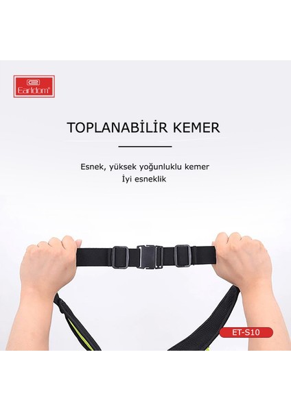 S10 Fosforlu Su Geçirmez Spor Bel Çantası | Hafif, Ayarlanabilir, Spor ve Günlük Kullanıma Uygun fiyatları