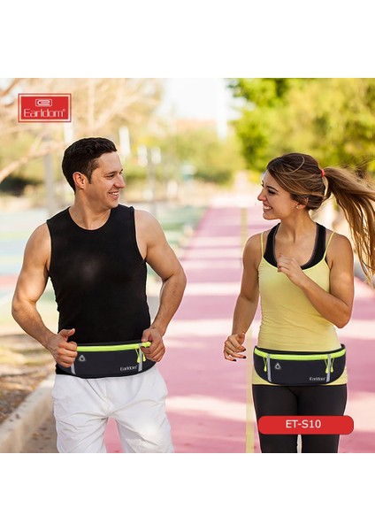S10 Fosforlu Su Geçirmez Spor Bel Çantası | Hafif, Ayarlanabilir, Spor ve Günlük Kullanıma Uygun