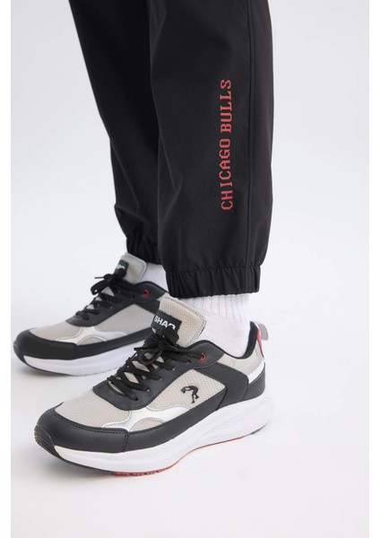 Fit Jogger Eşofman Altı NBA Chicago Bulls Slim Fit Dar Kesim Cepli Lastikli Paça