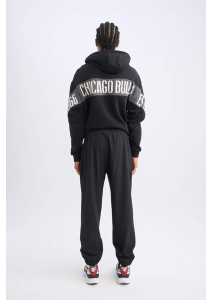 Fit Jogger Eşofman Altı NBA Chicago Bulls Slim Fit Dar Kesim Cepli Lastikli Paça