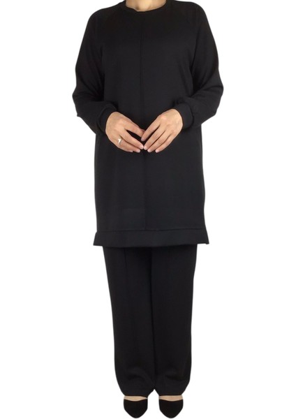 Kadın Tunik Önü Dikişli Altı Bantlı Pantolon Beli Lastikli Önü Dikişli Ikili Takım fiyatları