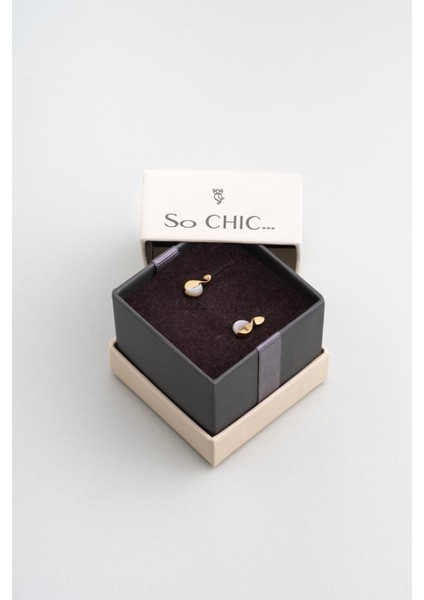 Sedef Rüyası 18 Ayar Sarı Altın Kaplama Gümüş Küpe indirimleri