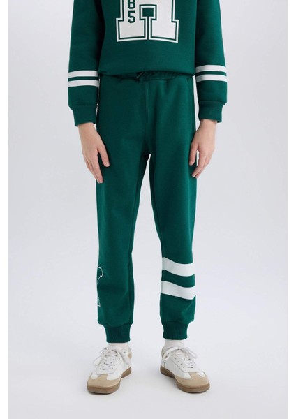 Erkek Çocuk Baskılı Beli Lastikli Jogger Eşofman Altı D4478A824WN