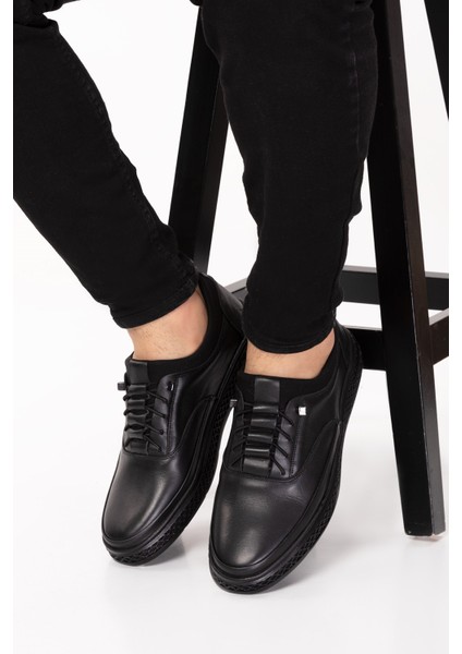 Hakiki Deri, Bağcıksız, Iç Dış Deri Erkek Ayakkabı