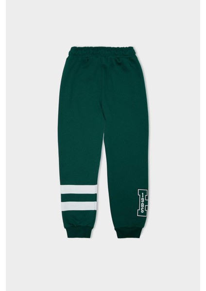 Erkek Çocuk Baskılı Beli Lastikli Jogger Eşofman Altı D4478A824WN