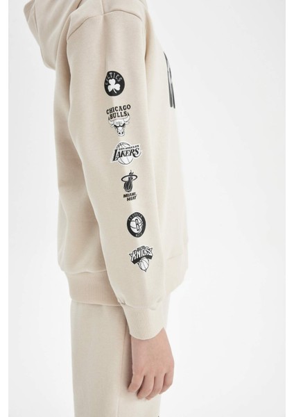 Erkek Çocuk NBA Current Teams Bisiklet Yaka Sweatshirt D3145A824AU