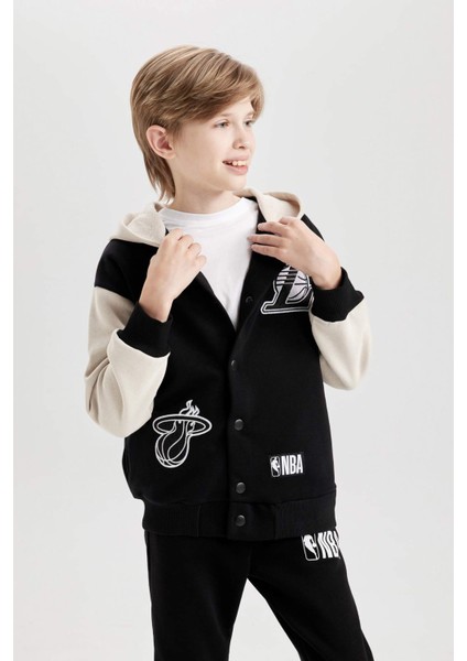 Erkek Çocuk NBA Current Teams Kapüşonlu Çıtçıtlı Hırka D3118A824WN