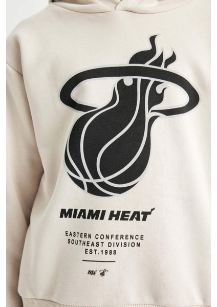 Erkek Çocuk NBA Miami Heat Kapüşonlu Sweatshirt D3143A824AU