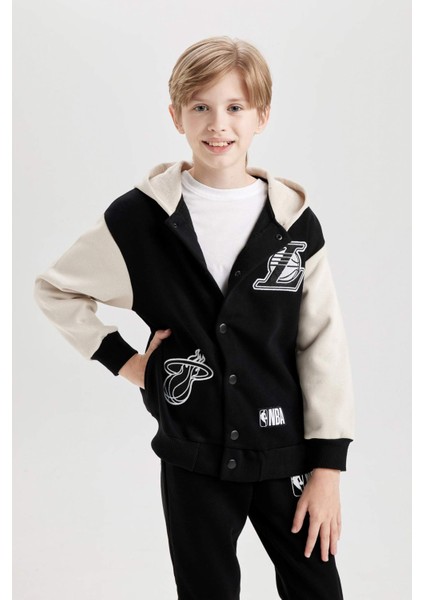 Erkek Çocuk NBA Current Teams Kapüşonlu Çıtçıt Kapamalı Hırka D3118A824WN