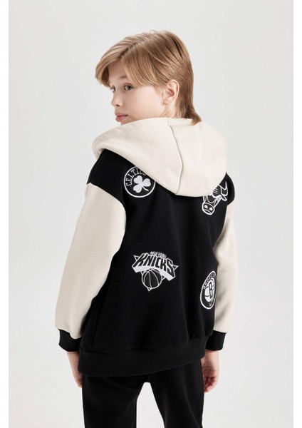 Erkek Çocuk NBA Current Teams Kapüşonlu Çıtçıt Kapamalı Hırka D3118A824WN