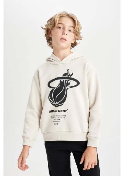Erkek Çocuk NBA Miami Heat Kapüşonlu Sweatshirt D3143A824AU