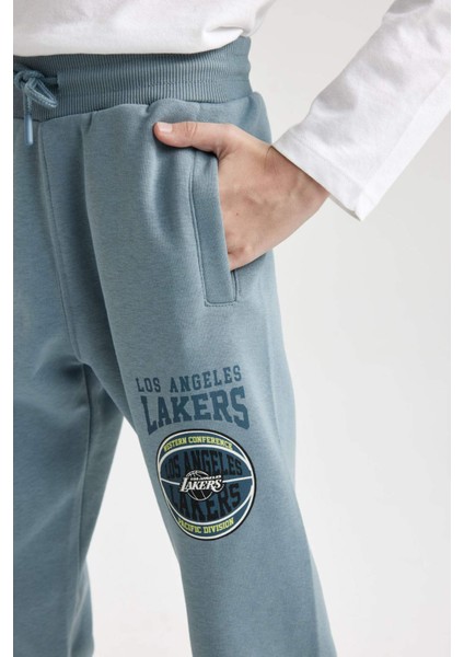 Erkek Çocuk NBA Los Angeles Lakers Beli Paçası Lastikli Cepli Jogger Eşofman Altı D3140A824AU