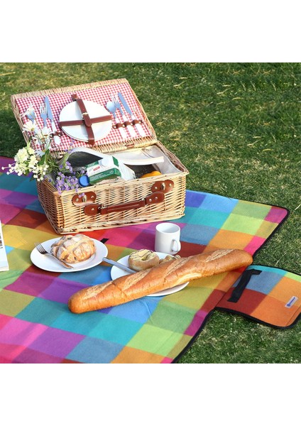 GCM61C Piknik Örtüsü, Renkli Kareli Desen, 195 x 150 cm Ab fiyatları