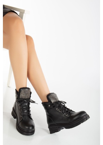 Mabel Taşlı Deri Bot Siyah fiyatları