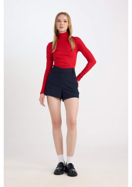 Coool Slim Fit Dar Kesim Normal Bel Basic Düz Şort D5250AX24AU