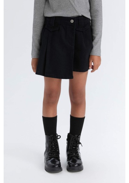 Kız Çocuk Gabardin Şort Etek