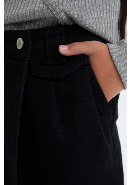 Kız Çocuk Gabardin Şort Etek