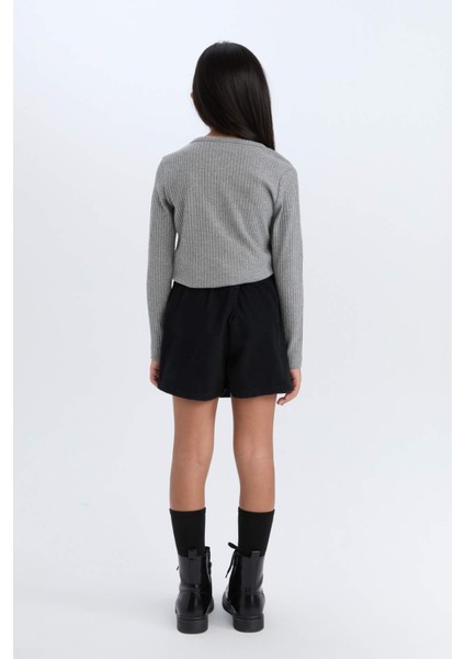 Kız Çocuk Gabardin Şort Etek