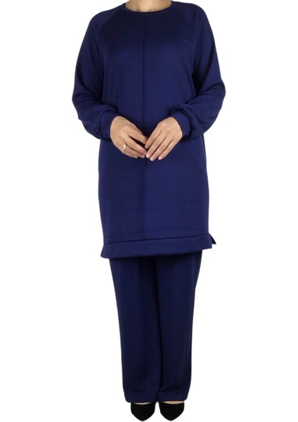 Kadın Tunik Önü Dikişli Altı Bantlı Pantolon Beli Lastikli Önü Dikişli Ikili Takım fiyatları