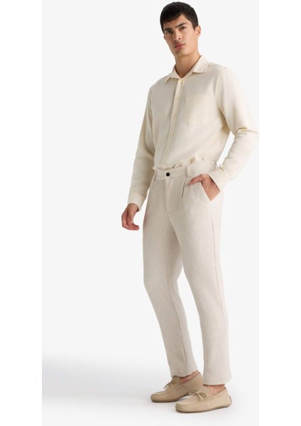 Pantolon Tailored Regular Fit Normal Kesim Düz Paça Cepli D3704AX24AU