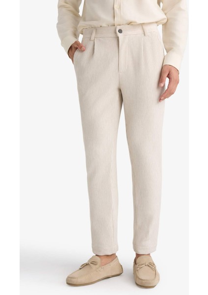 Pantolon Tailored Regular Fit Normal Kesim Düz Paça Cepli D3704AX24AU