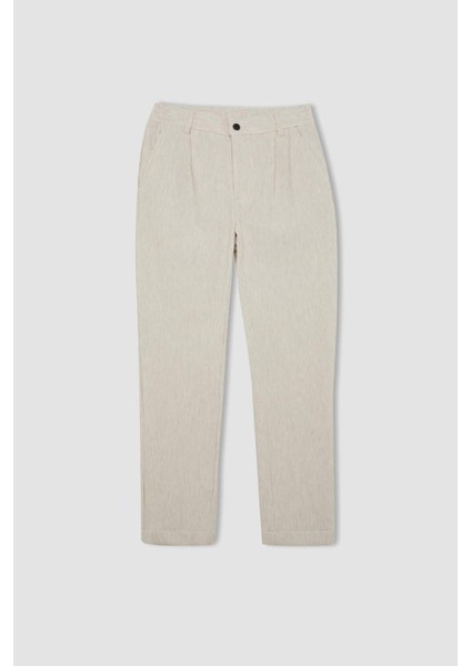 Pantolon Tailored Regular Fit Normal Kesim Düz Paça Cepli D3704AX24AU