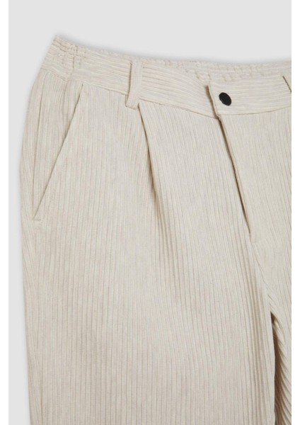 Pantolon Tailored Regular Fit Normal Kesim Düz Paça Cepli D3704AX24AU