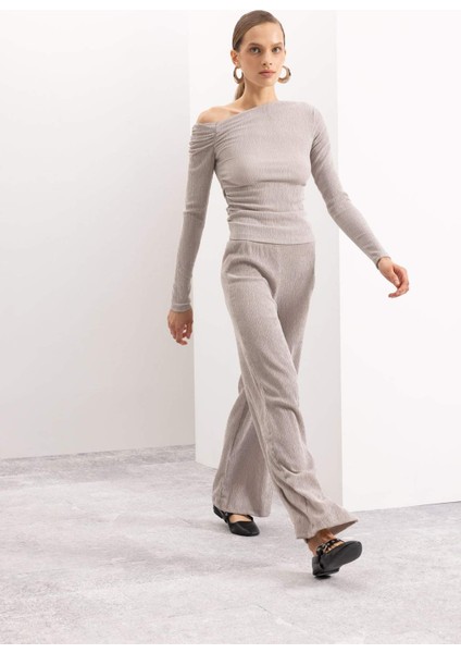 Wide Leg Bürümcük Pantolon