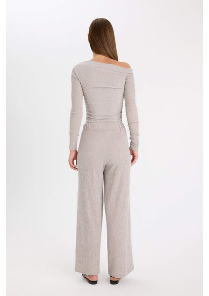 Wide Leg Bürümcük Pantolon