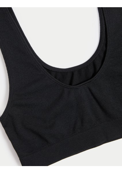 3'lü Dikişsiz Balensiz Crop Top Sütyen Seti