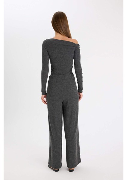 Wide Leg Bürümcük Pantolon