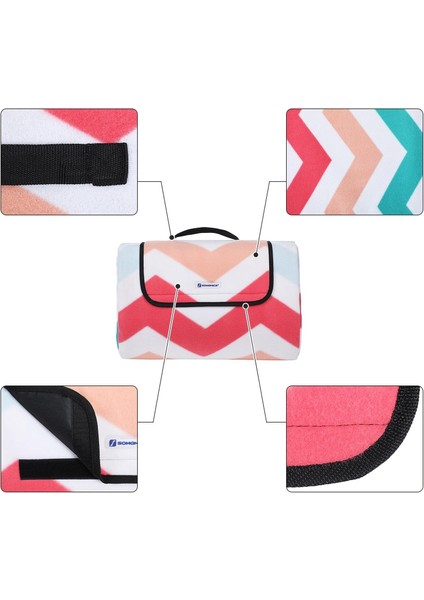 Picnic Blanket, 200 x 200 Cm, Outdoor Beach Blanket For Camping, Park, Yard, With Waterproo fırsatları