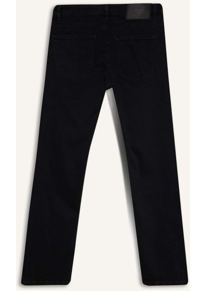 Sergio Regular Fit Normal Kalıp Normal Bel Boru Paça Siyah Jean Pantolon W6868AZ25SP