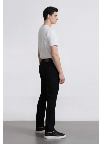 Sergio Regular Fit Normal Kalıp Normal Bel Boru Paça Siyah Jean Pantolon W6868AZ25SP